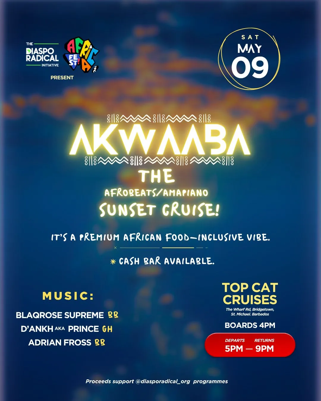 AKWAABA: The Afrobeats/Amapiano Sunset Cruise