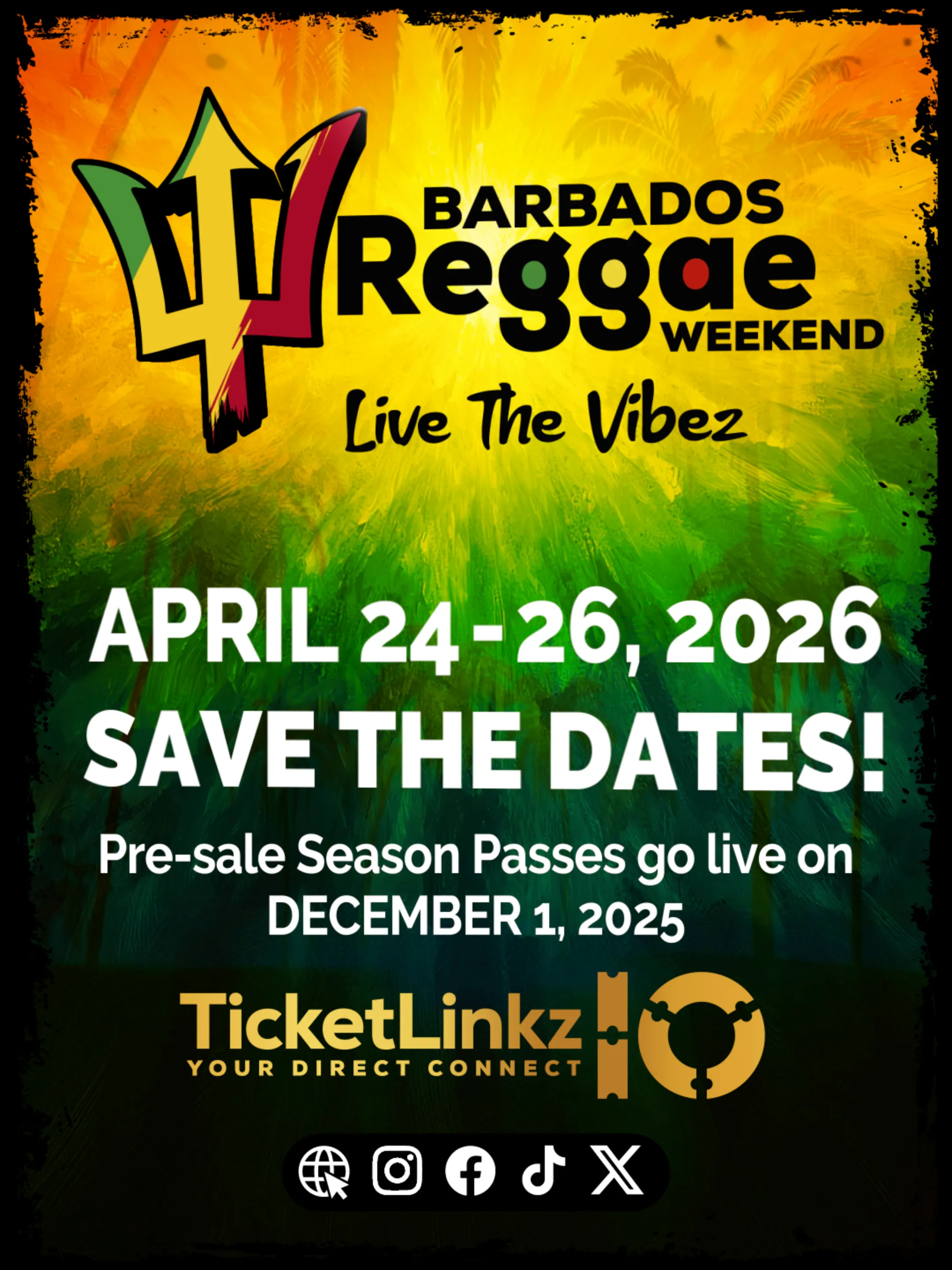 Barbados Reggae Weekend Season Passes