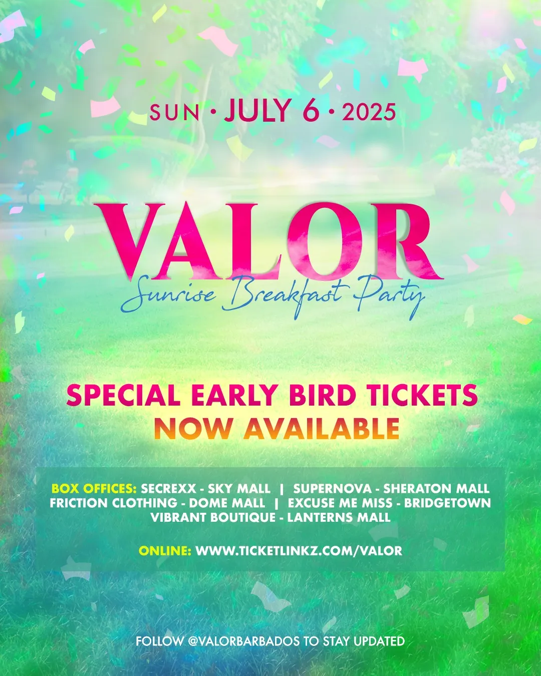 Valor Sunrise Breakfast Party
