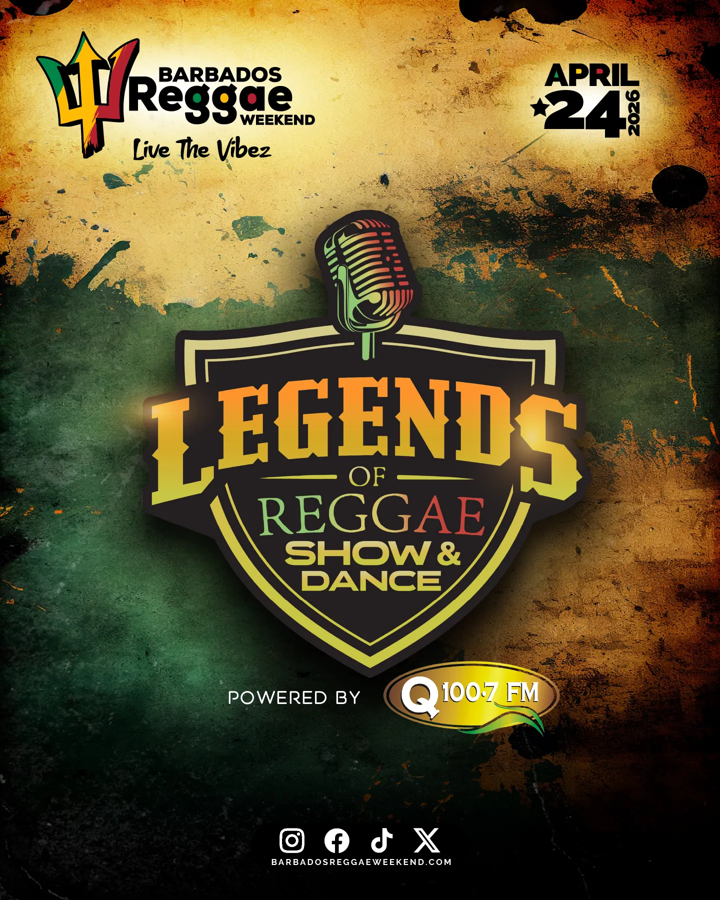 Barbados Reggae Weekend: Legends of Reggae Show & Dance powered by Q100.7 FM