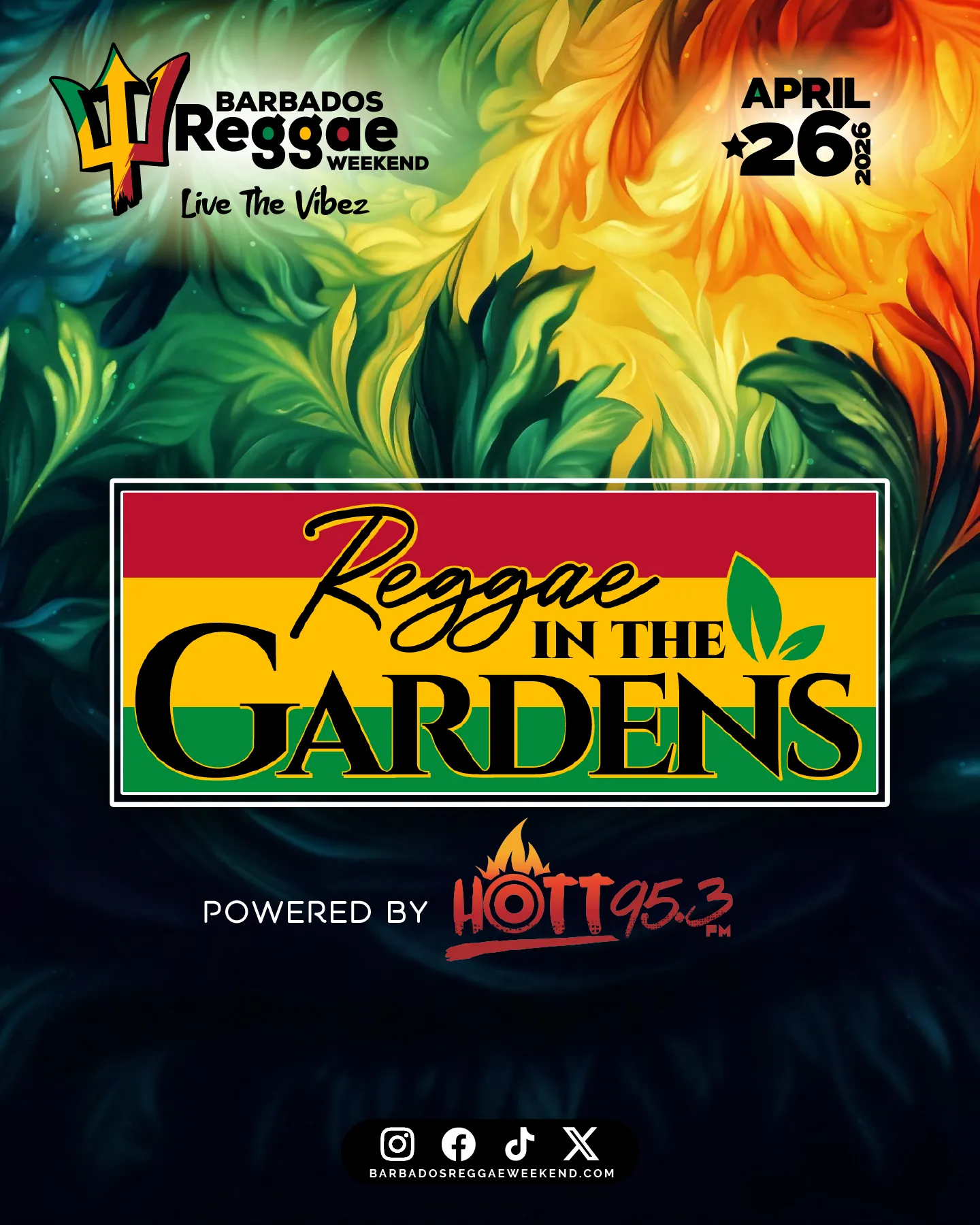 Barbados Reggae Weekend presents Reggae in the Gardens powered by HOTT 95.3 FM