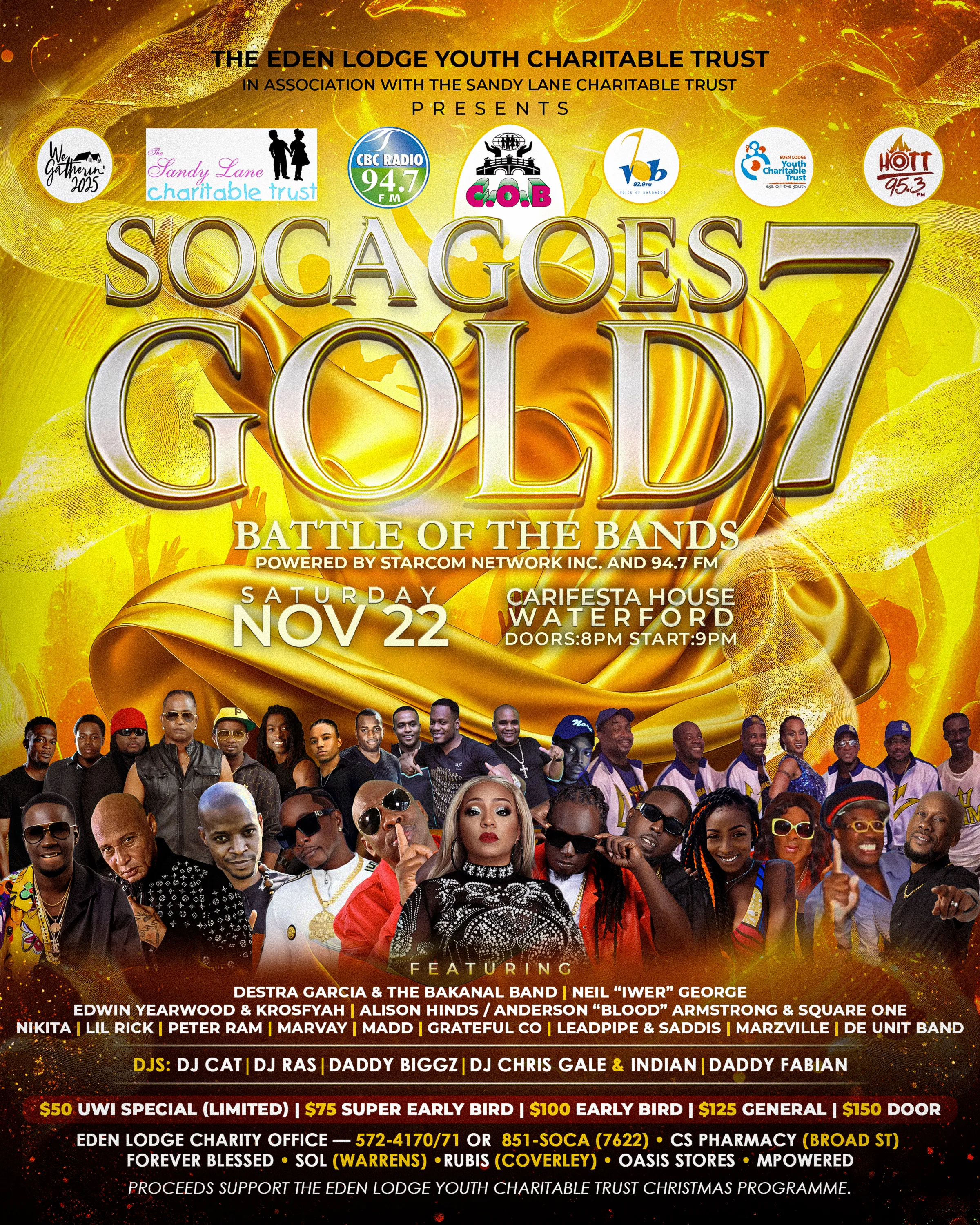 Soca Goes Gold 7 - Bands Meet Bands: Beach Party Edition 