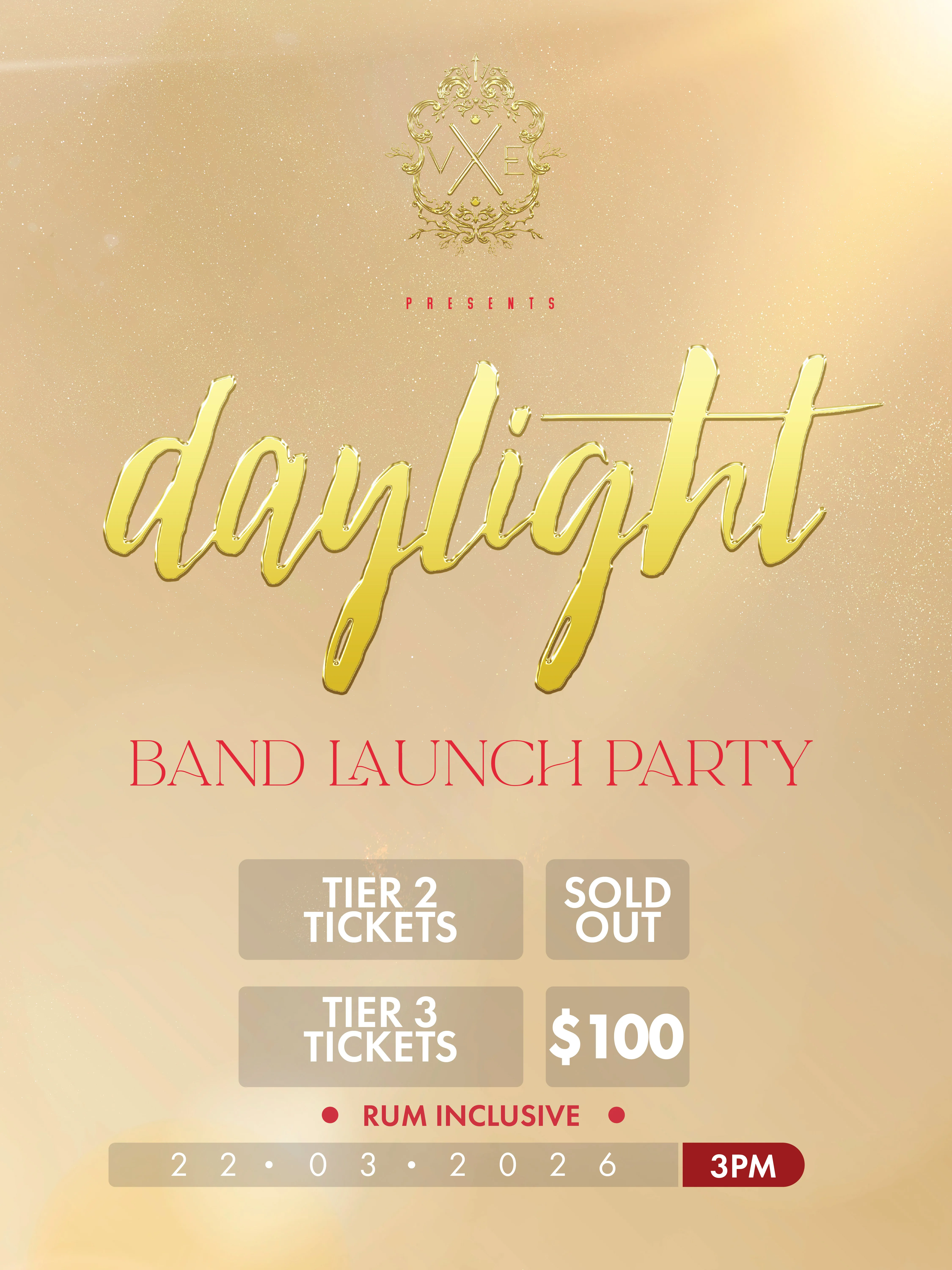 Vida by Esquire presents DAYLIGHT: Band Launch Party