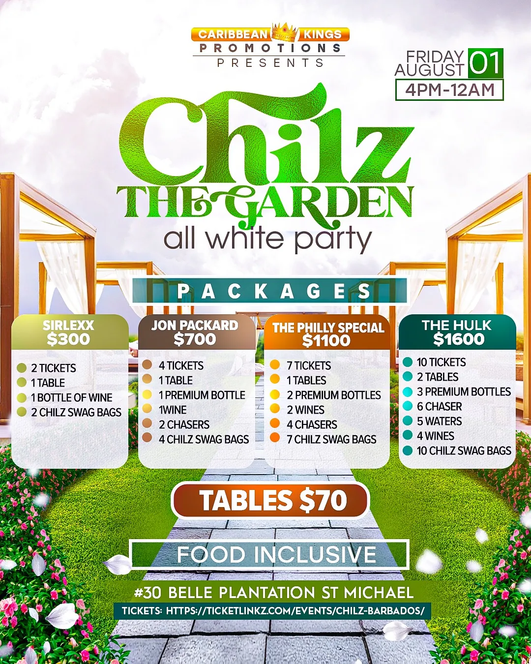 Chilz The Garden All White Party