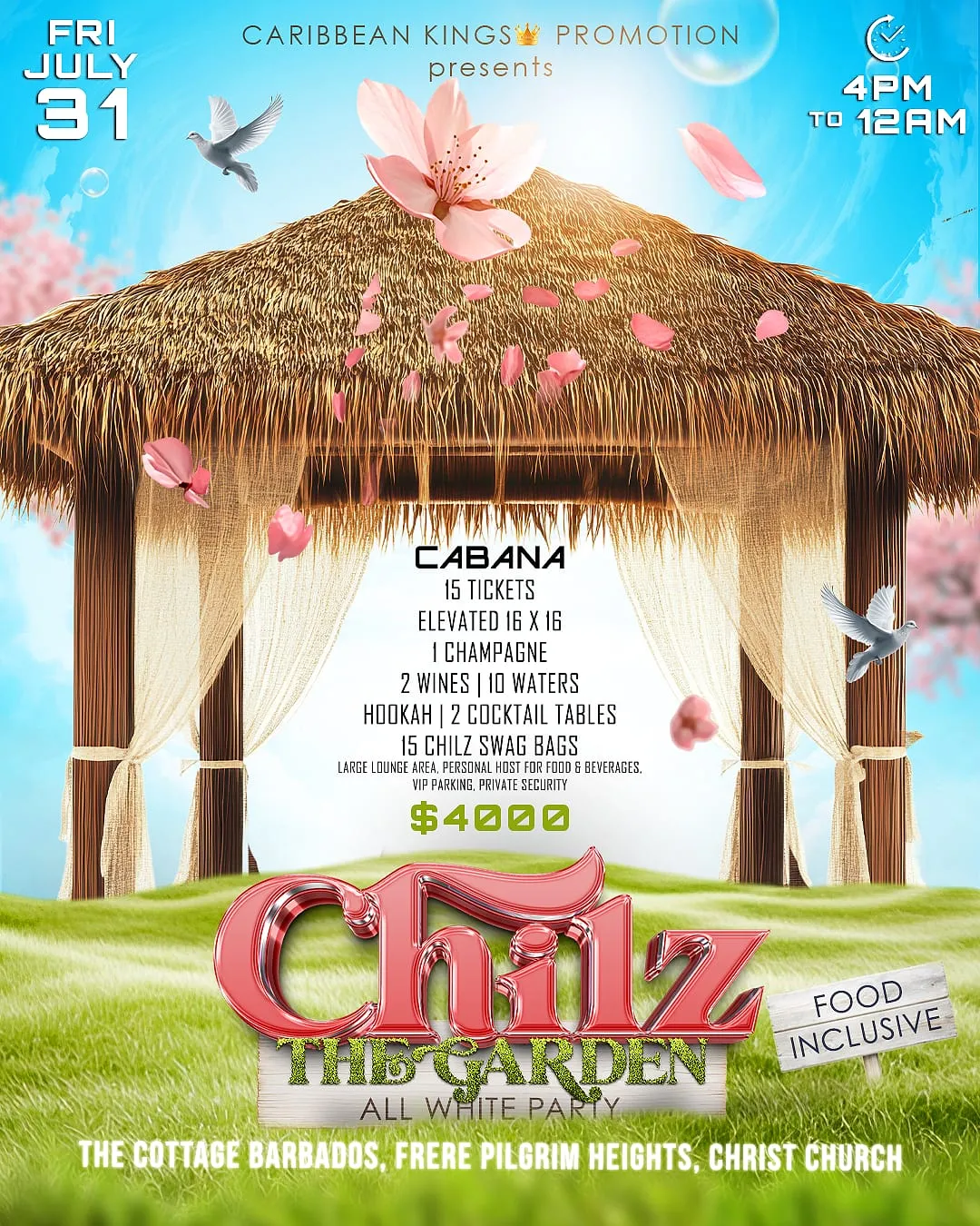 Chilz - The Garden All White Party
