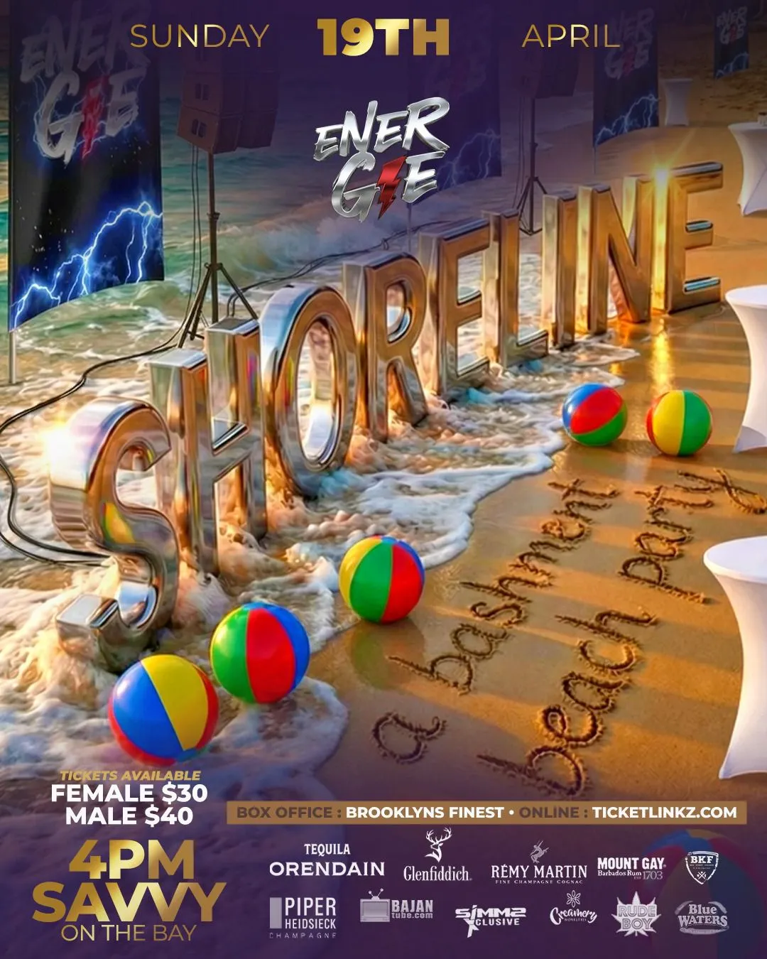 Energie presents Shoreline - A Bashment Beach Party