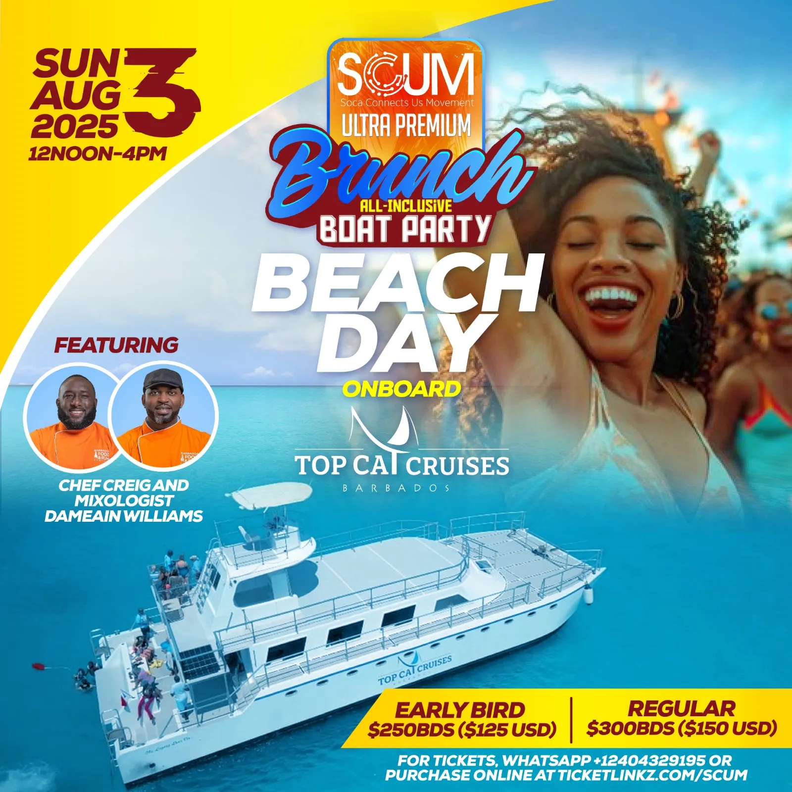 SCUM presents Brunch All-Inclusive Boat Party